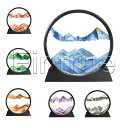 砂時計 3D 置物 12インチ 絵画 砂時計画像 流れ砂時計 丸い流砂塗装 装飾品 部屋飾り 店飾り 液体 ガラス 砂 移動 インテリア小物 置物 オフィス用品 書斎 オフィス 装飾 誕生日 プレゼント ギフト 敬老の日