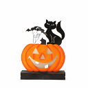 照明付き ハロウィンカ ボチャの装飾品 芝生の家の裏庭のハロウィーンの装飾のための装飾的なカボチャの像の置物