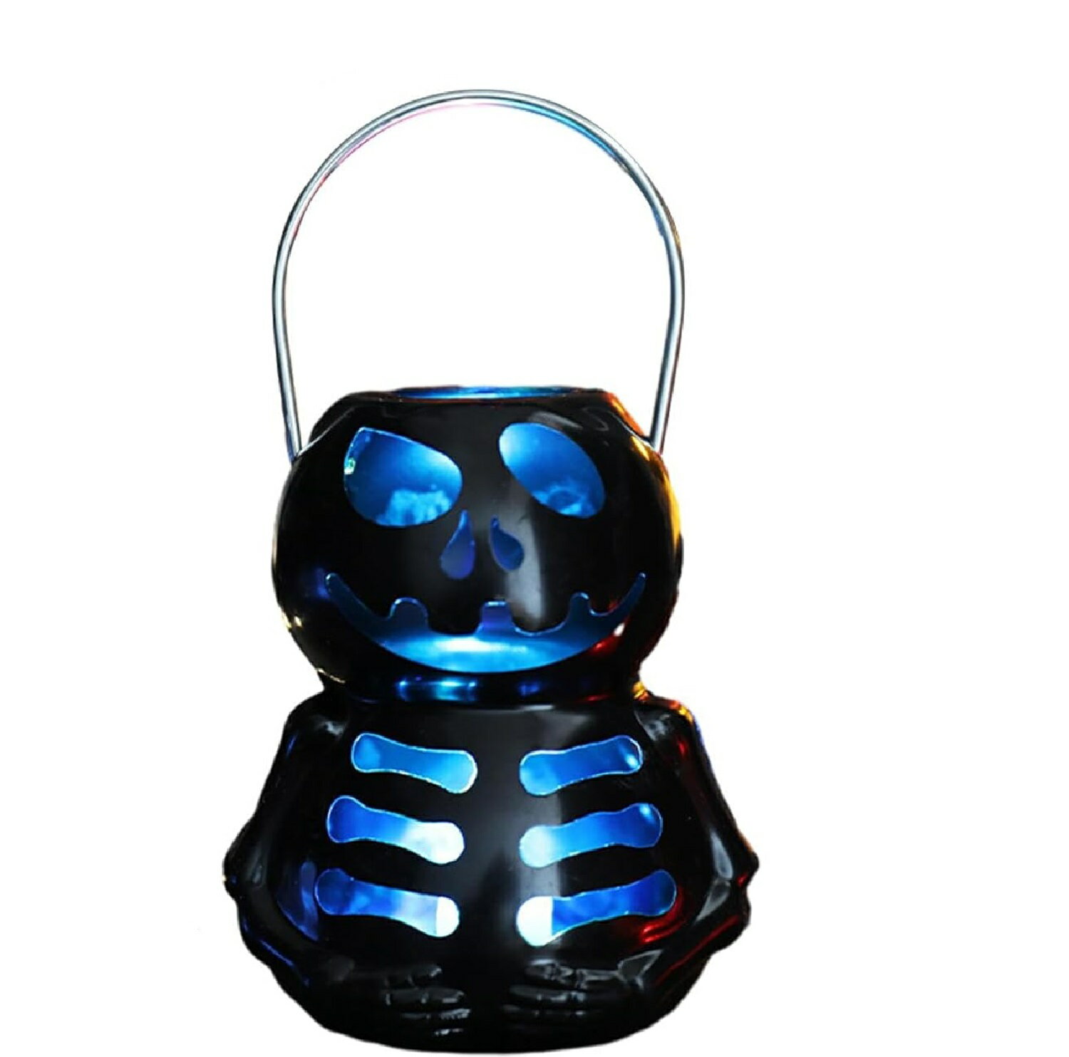 2個 ハロウィン ライトアップ パンプキン,ハロウィン パンプキン キャンドル ライト装飾ライト、フレームレスパンプキンキーホルダー - ちらつき電子ライト、写...