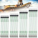 ワイヤーリーダー 100本セット 釣りワイヤーハリス 釣具 ワイヤーリーダー ステンレス 高強度 耐摩耗 耐荷重 スイベル スナップ付き 歯の鋭い魚対応 海釣り...