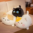 ねこ ぬいぐるみ クッション 可愛い 抱き枕 ふわふわ もちもち もふもふ 動物 おもちゃ 癒しグッズ スーパソフト 洗える 丸っこい ねこぬいぐるみ お昼寝ク...