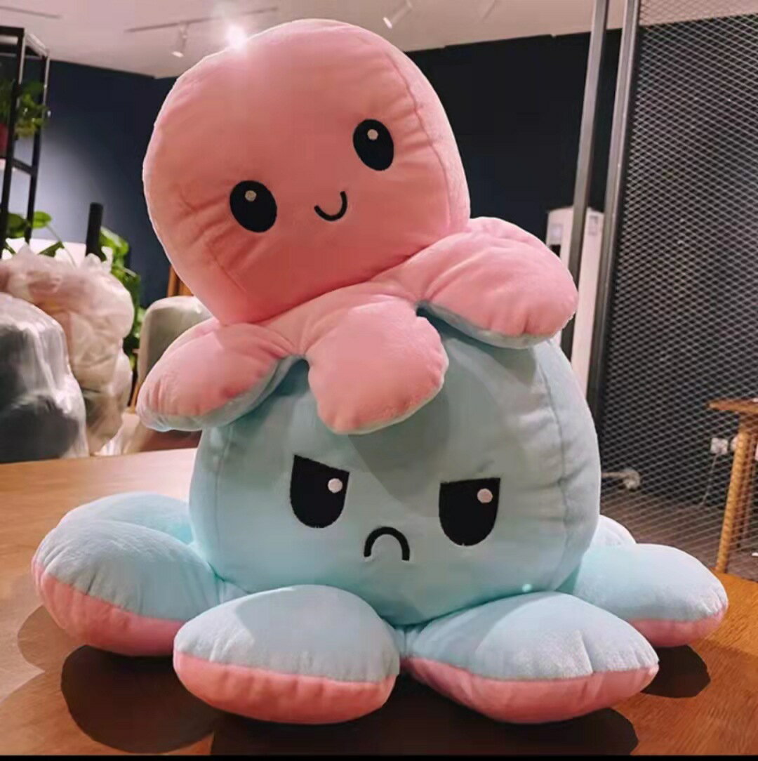 【クーポンあり！】特大、巨大タコのぬいぐるみ、ぬいぐるみ、タコ、両面、大きなタコのぬいぐるみ、シミュレーションタコのぬいぐるみ、タコのぬいぐるみリバーシブル、店祝い人形、子供ギフト記念日プレゼントのサムネイル