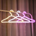 ハンガー型ライト 小夜灯 クリエイティブ デコレーション LED ネオンライト 衣掛けデザイン インテリアライト クリエイティブライト ファッション店ライト ブ...