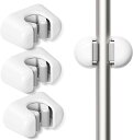 ほうき モップ ホルダー 3枚入り 掃除道具 モップハンガー 壁掛け モップハンガー モップクリップ 強力粘着 フック 穴あけ不要 バスルーム キッチン ガーデン用(3)