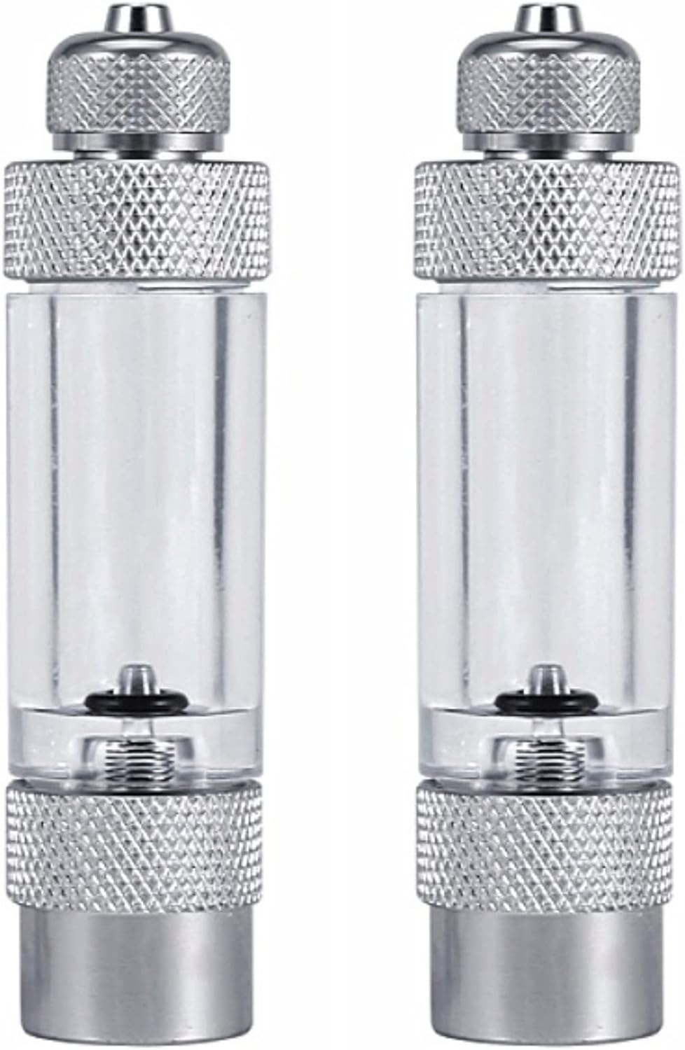 バブルカウンター CO2 水草 2個セット 逆流防止弁 水槽 気泡 ディフューザー メダカ 金魚 (シングルヘッド)