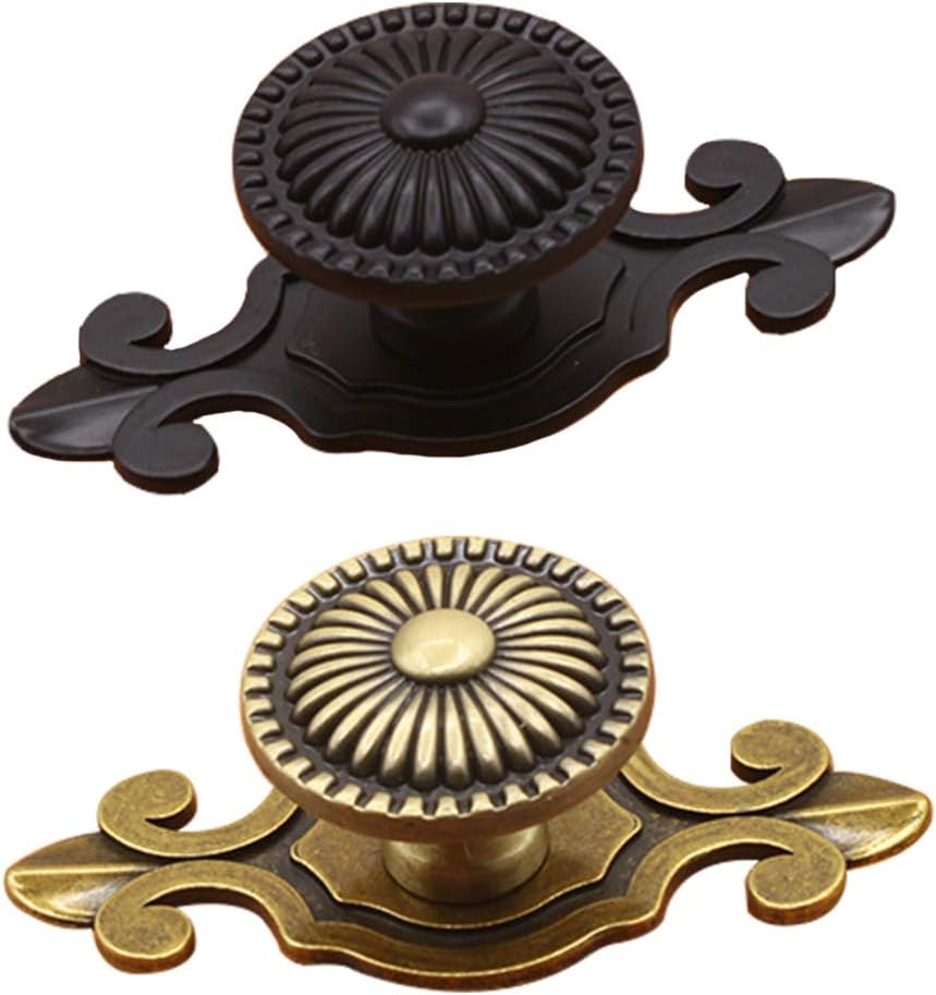 引き出しノブ アンティーク インテリア 装飾 つまみ ドアノブ 取手 戸棚引きハンドル 2枚入り