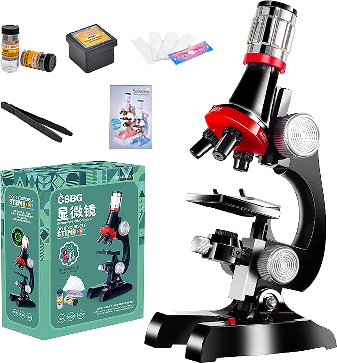 顕微鏡 初心者顕微鏡学生 100〜1200倍 子供 初心者 学習用 生物標本 実体 花粉 宝石 自由研究用 学校 スマホ 撮影 高倍率 プレゼント 中学生 小学生 夏休み 撮影 生物学教育