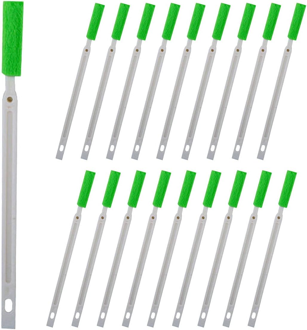 すきまブラシ キッチン掃除 スポンジスティック 隙間掃除 ブラシ 水筒 排水溝 (スポンジブラシ 18本セット)