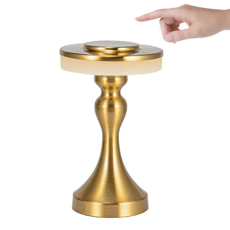 小型テーブル ランプ 3段階の色温度 電池式調光可能なベッド用 LED デスク多色 レストラン レストランライト