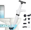\期間限定★ポイント10倍/トイレアンブロッカー トイレプランジャー 取り外し可能 空気圧プランジャキット 気圧計付き 詰まり除去 高圧 ステンレス鋼 トイレ用...