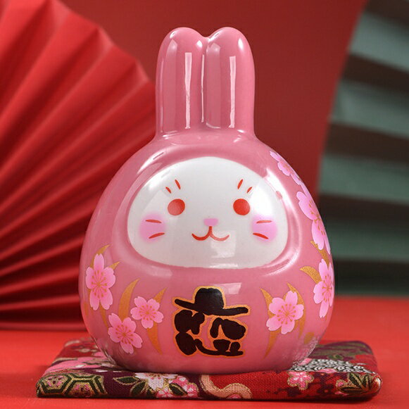 うさぎ貯金箱 置物 かわいい 兎飾り お月見 十五夜 恋が叶う 御守り 御守り 魔除け バニーカーフィギュア ミニ プレゼント 贈り物 3