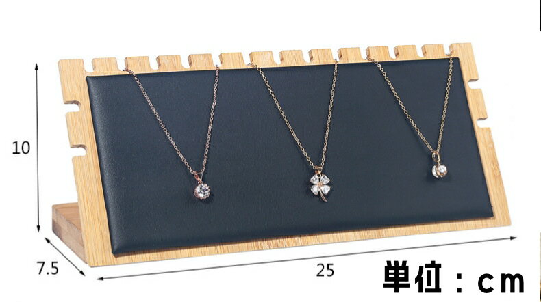 スロット ネックレスディスプレイスタンド 木製 縦型 ネックレスホルダー 取り外し...