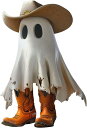 ハロウィンカウボーイ幽霊置物 ハロウィン用ゴースト彫刻、デスクトップゴースト彫刻,デスクトップゴースト彫刻樹脂製フィギュア ハロウィン ゴースト像 | 卓上装飾品 季節のカウボーイ ファッション コーヒーテーブル、ベッドサイド用