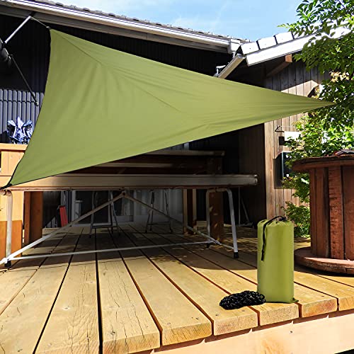日除け シェード 三角 3×3×3m 防水 撥水 サンシェード アウトドア 収納袋/紐付き