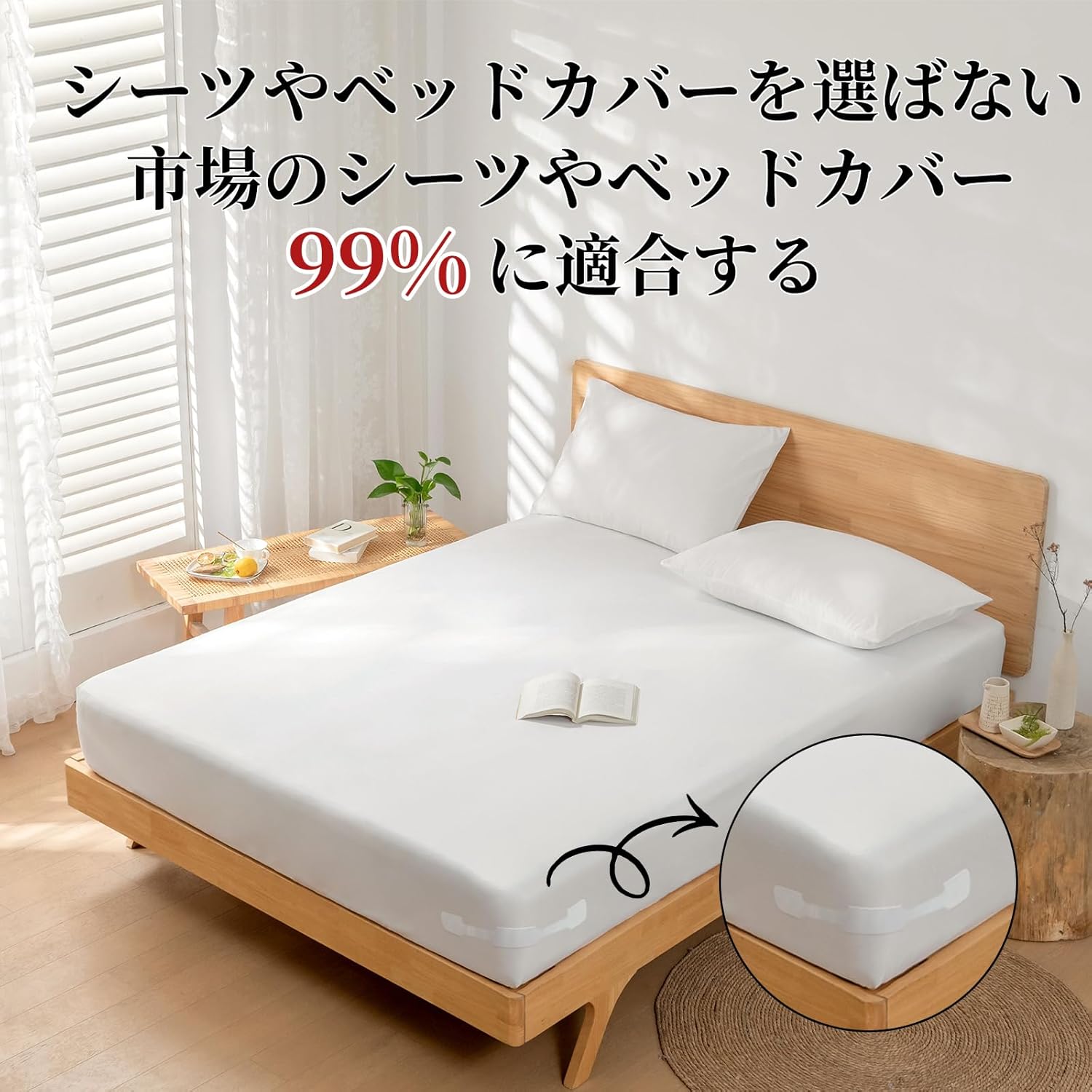 ベッドシーツクリップ ズレ防止 4個セット 簡単操作/軽量 シーツ固定クリップ 布団ずり落ち防止 シーツ ずれない コーナー止め固定 新居・寝室向け 主婦/女性に人気 [2]