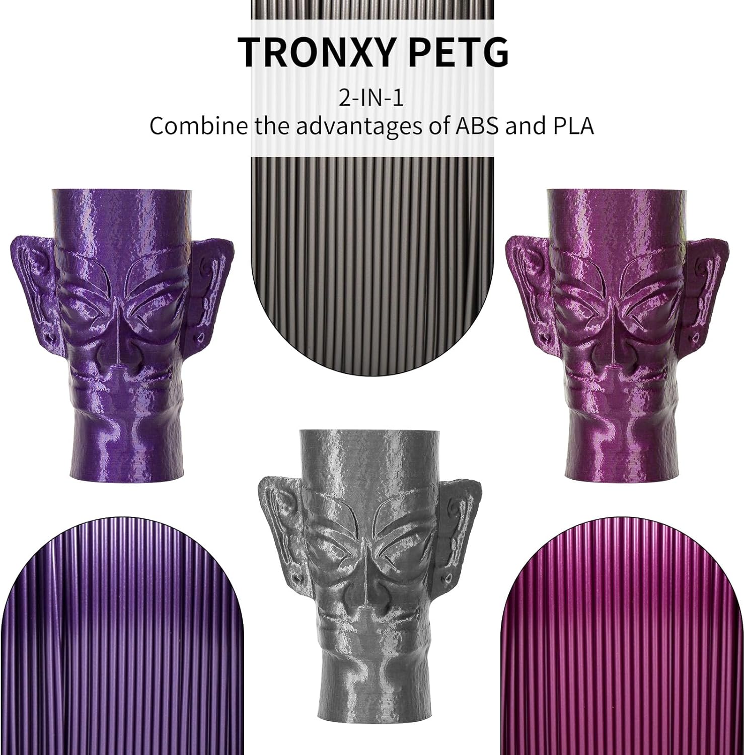 [̵������]PETG�ե������ 1.75mm���᥿�� �饤�� ���졼 3D �ץ�󥿡� �ե���������� +/- 0.05mm��3D �ץ�󥿡��� 1KG ���ס��� (2.2 LBS)