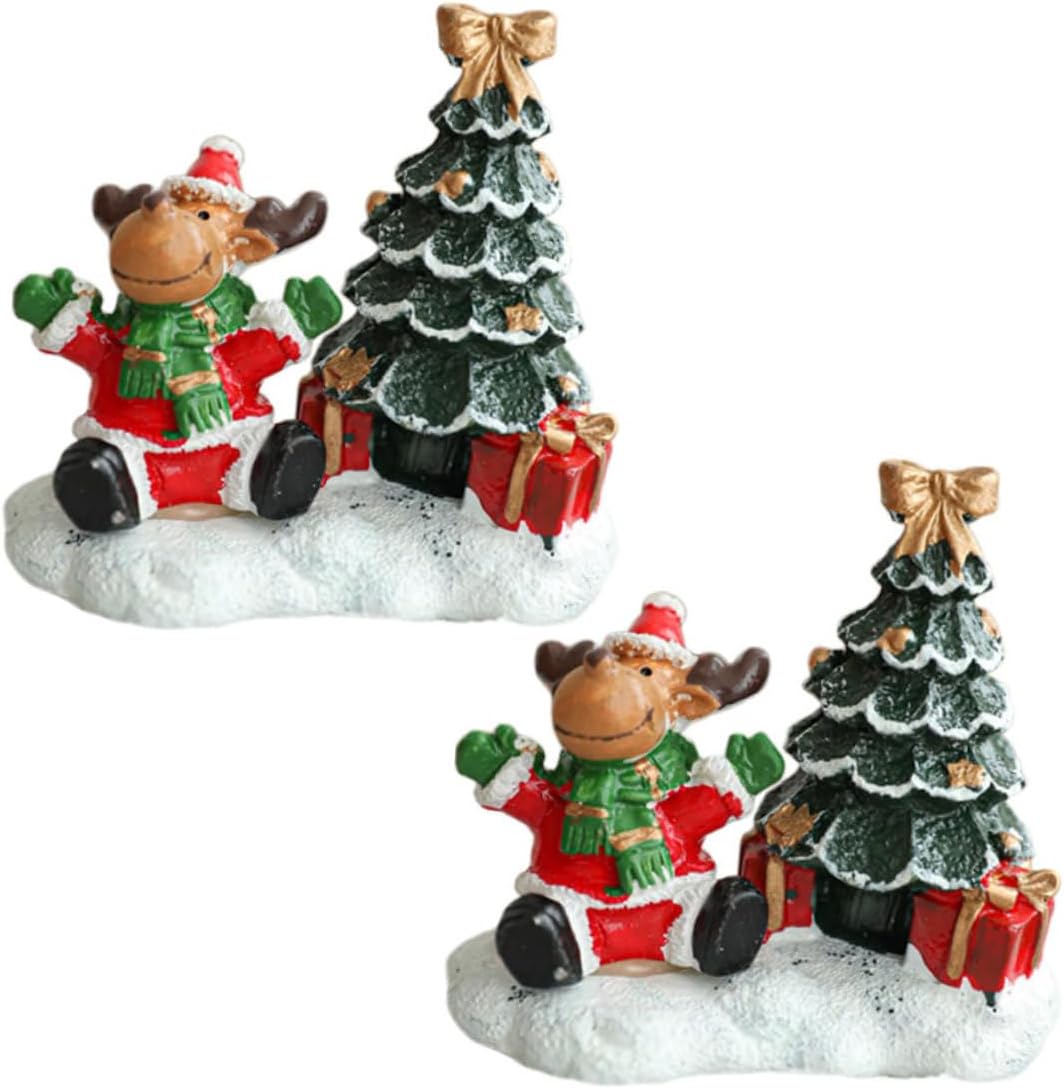 2個????面装??? ミニレジン麋鹿フィギュテル商業空間向け