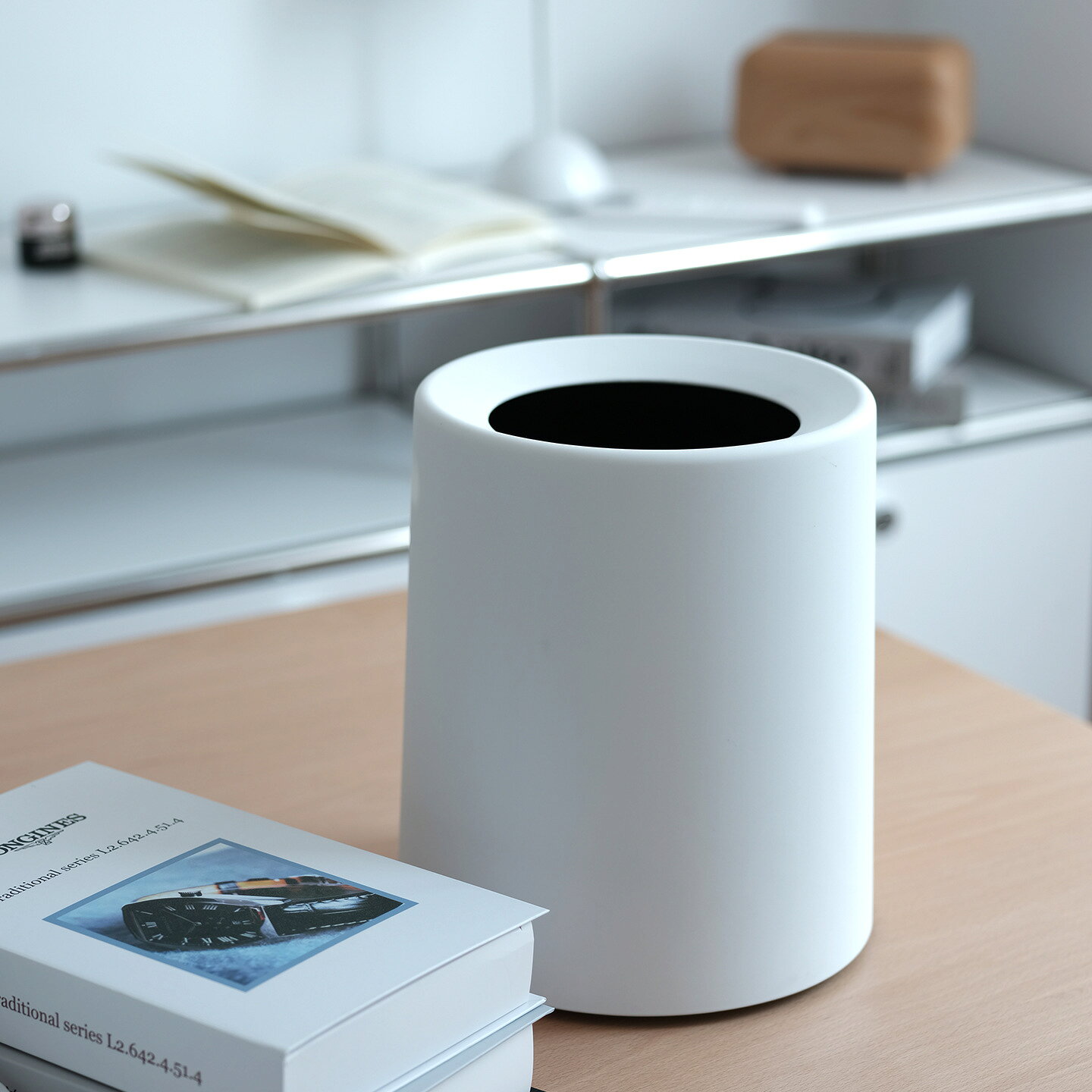 ゴミ箱 おしゃれ ゴミ袋が見えない 丸型 ビニール袋隠す 8L/12L 移動便利 シンプル...