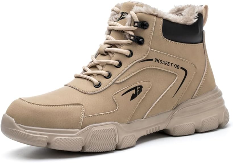 安全靴 ハイカット 作業靴 ボア付き 冬用 メンズ 裏起毛 つま先保護 鋼先芯入り 暖かい スニーカー おしゃれ 軽量 踏み抜き防止 滑り止め