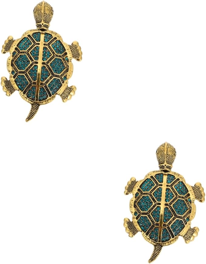 2個 亀のコサージュ 亀のブローチバッジ 亀のブローチジュエリー カメのブローチクリップ 亜鉛合金