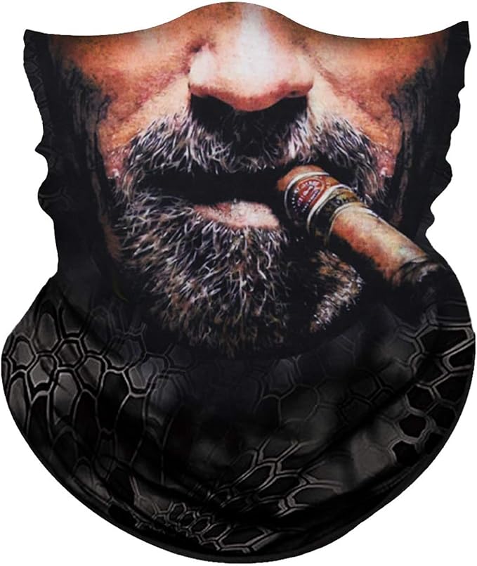 三角形のフェイスバンダナ　日焼け止め　紫外線対策　防塵　防風　シームレスなヘッドバンド　　男女兼..