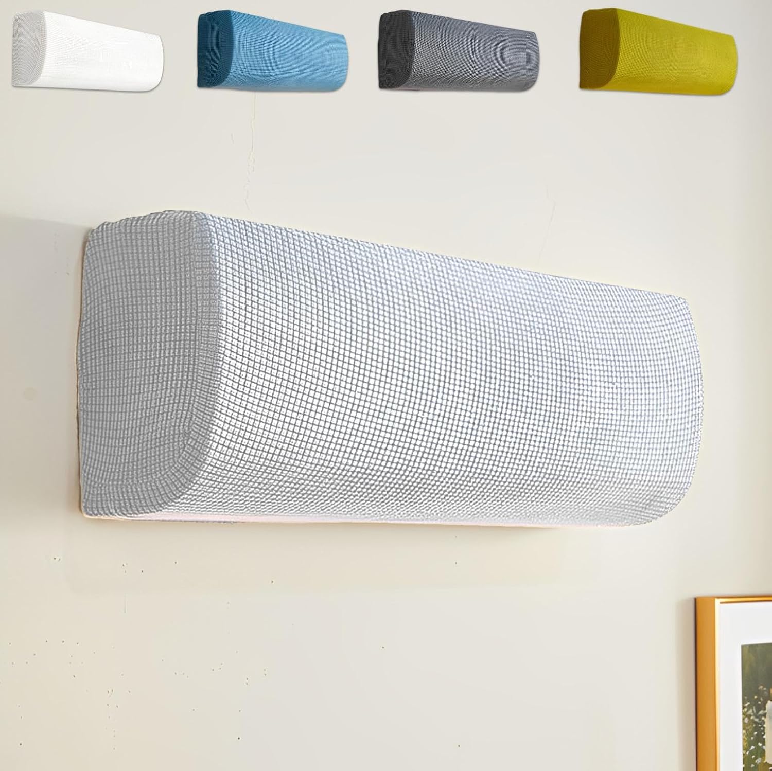 【インテリアコーディネーター監修】エアコンカバー 室内機カバー おしゃれ かわいい シンプル 伸縮性 ..