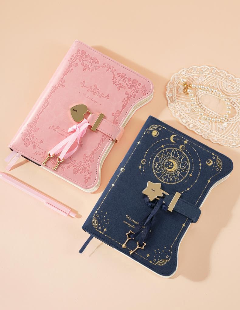 鍵付きノート 鍵付き 日記 日記帳 B6 日記帳 PUレザー 秘密ノート パスワード ビジネス手帳 暗号帳 手帳 文房具 学用品 記念日 誕生日 学生 メモ帳 パスワードブック