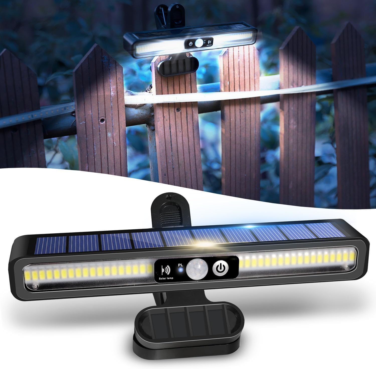 センサーライト 屋外 ソーラーライト 屋外 防水 クリップ ソーラーライト 3つ点灯モード 自動点灯 消灯..