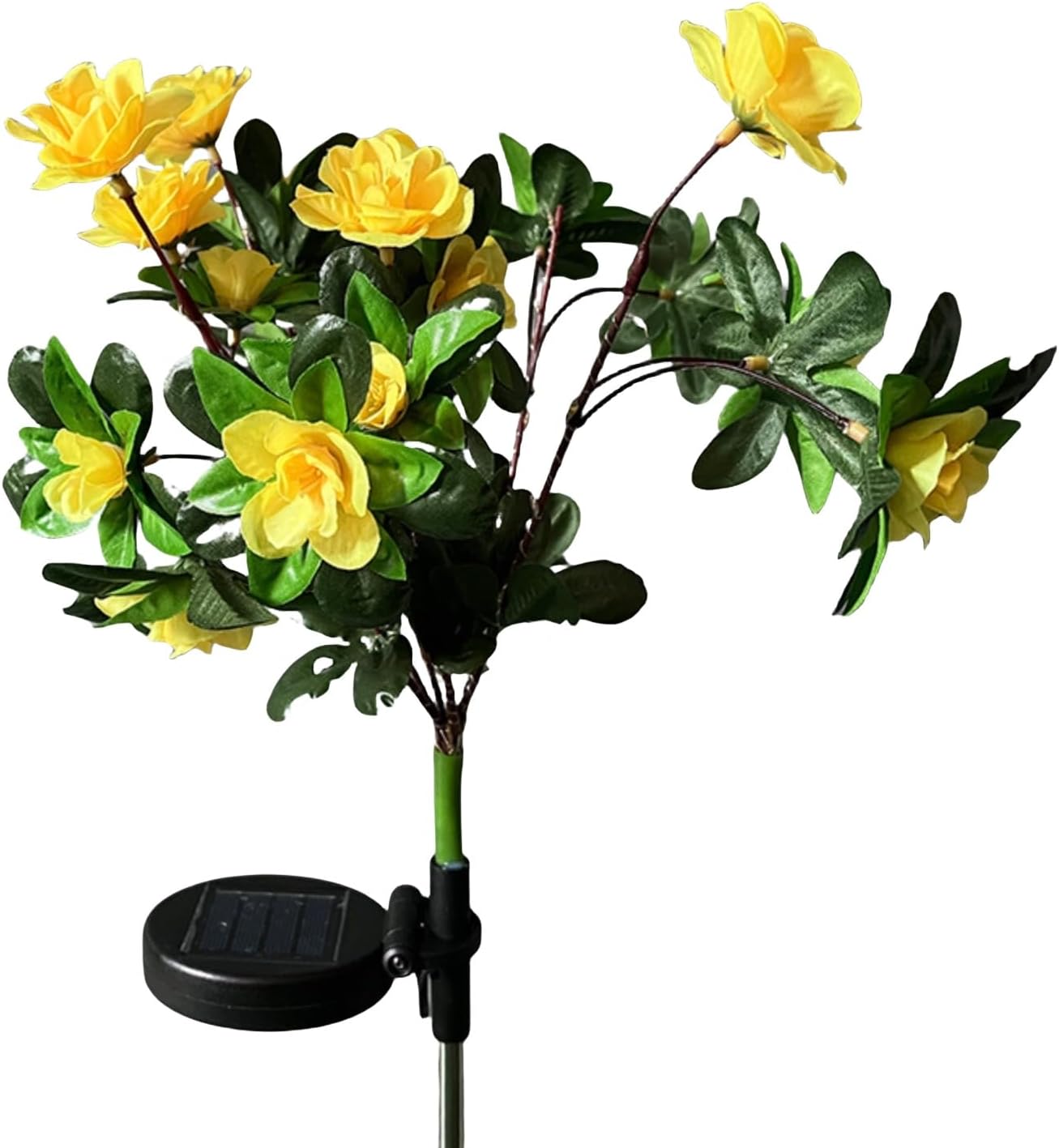 ソーラーフラワー ソーラーフラワー 屋外防水フラワー ソーラーライト 屋外ソーラーガーデン装飾 ソーラーガーデンライト ソーラーガーデンライト屋外 ソーラーツツジの花ライト LED太陽光発電経路ライト庭の芝生パティオの庭の装飾用 2個セット