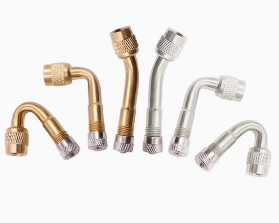 エアバルブバイク 空気入れ タイヤバルブ バルブ L型延長チューブ バイク用エアーバルブ 2パック