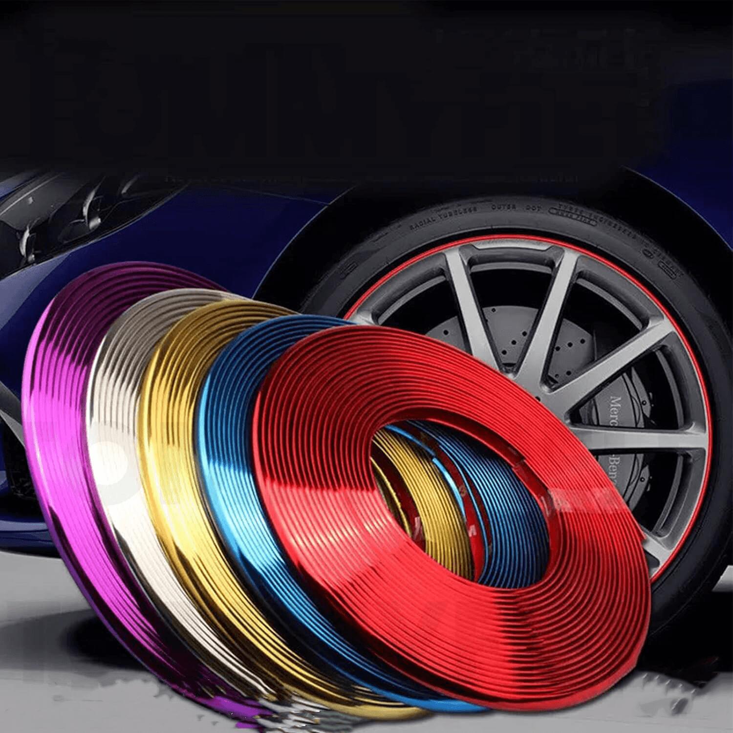 リムステッカー ホイールステッカー 車 バイク リム ステッカー 4枚セット