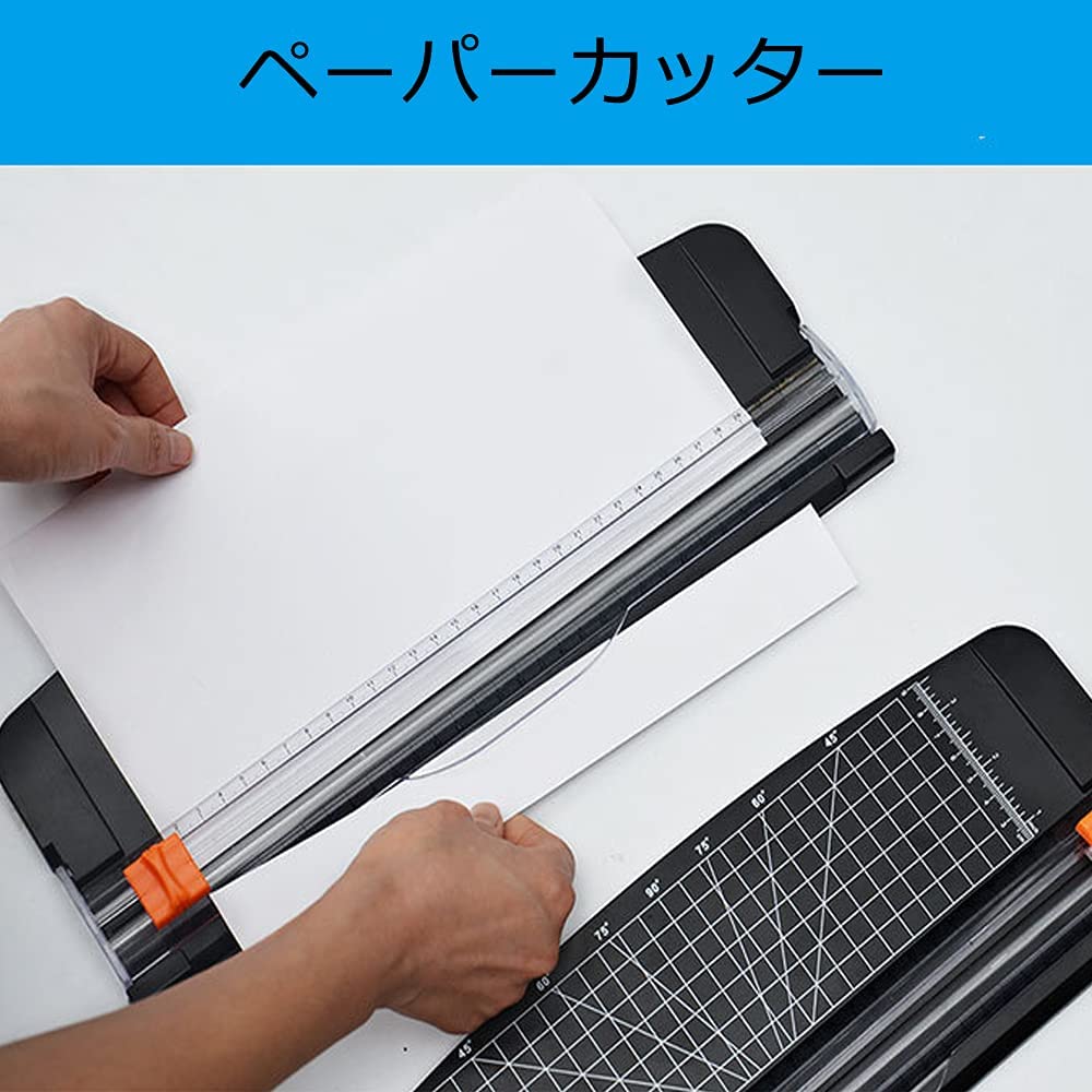 ペーパーカッター ミニ裁断機 A3 A4 A5横対応 文房具 コーピー用紙 厚紙 名刺 ラミネートフィルム 表紙 多機能 軽量 持ち運び便利