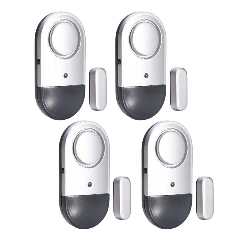 4個入り 防犯アラーム 警報機 防犯グッズ 磁気 センサー 125dB 大音量 変位センサーアラーム ワイヤレ..