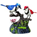 \スーパーSALE限定特価/玩具 おもちゃ ツインバード インテリア 鳥の置物 音センサー 鳴く鳥 動く鳥 鳥のさえずり 癒し プレゼント