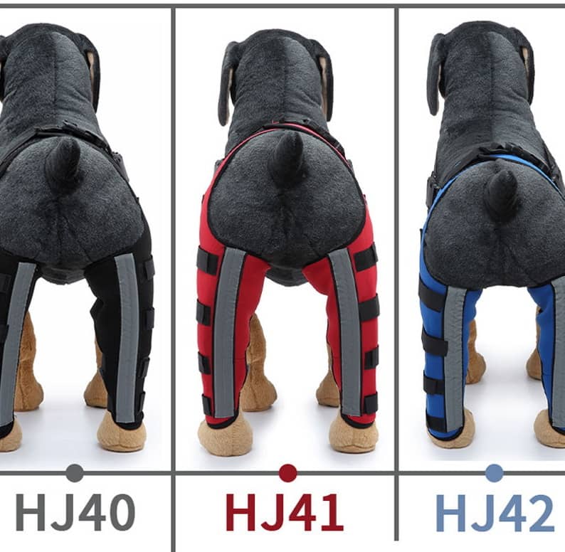 犬の膝のブレース ドッグバックレッグブレース 回復 サポート 通気性 調整可能 障...