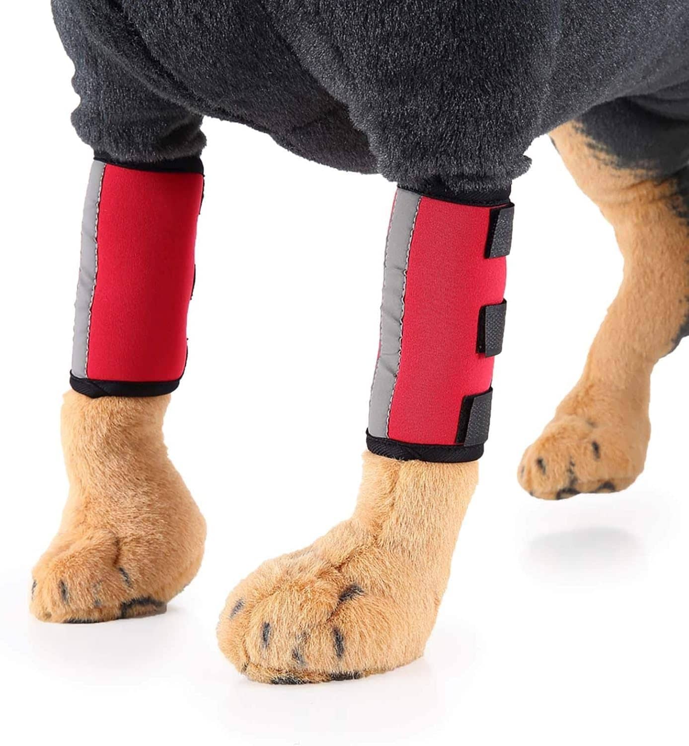(二点入り)膝パッド 犬 脚ガード 脚 ペット プロテクター 手術傷害保護カバー 2309 2