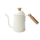\期間限定★ポイント10倍/650ML コーヒーポット やかん コーヒーケトル 木柄 蓋付き 細口 ドリップポット ケトル 直火 ミニih対応 ドリップケトル ...