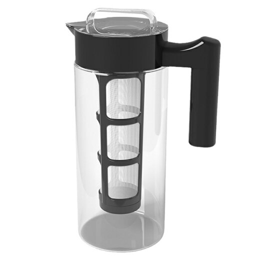 1200ML コーヒーポット 水出し コーヒーピッチャー 茶漉し付き 透明 耐熱ガラス 飛散防止 簡単に注ぐ 1200ML コーヒーポット 水出し コーヒーピッチャー 茶漉し付き 透明 耐熱ガラス 飛散防止 簡単に注ぐ