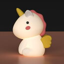 ユニコーンナイトライト 授乳ライト 一角獣 かわいい LEDの暖かい光 調色機能 タイマ設定 USB充電式 連続動作 タッチ 安全なシリコーン素材 ソフトな手触...