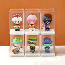 6個セット アクリル ディスプレイケース コレクションケース ショーケース クリアケース 透明 フィギュアケース アクリルボックス 展示ケース 人形 ケース 陳...