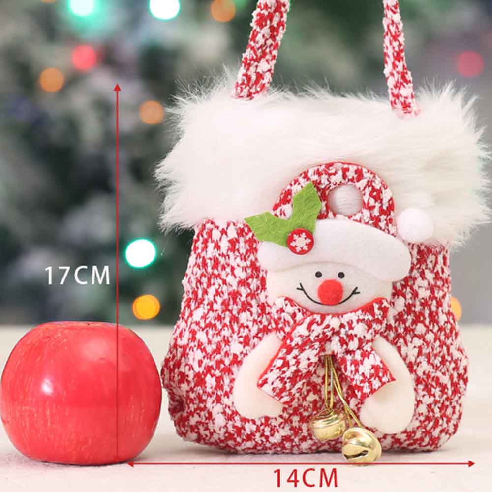 4柄セット クリスマス 綺麗 お菓子袋 ダイヤモンド チョコレート おしゃれ 誕生日 バレンタイン 小分け 小 編み物 サンタさん 雪だるま トナカイ プレゼント入れ 小物入れ 収納袋 ジュエリーポーチ クリスマス プレゼント 袋 クリスマス ギフト バッグ サンタ 15cm Christmas