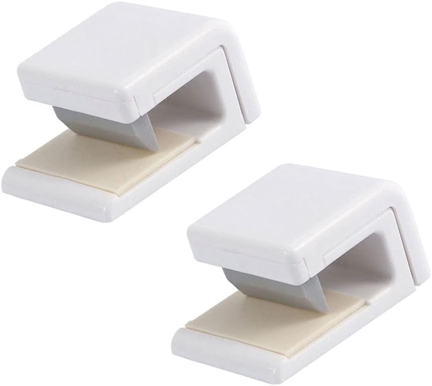 【4個セット】チューブホルダー 強力粘着式 各種チューブ容器を簡単ホールド チューブクリップ 着脱楽々 衛生的 ぶら下げ式 省スペース収納 チューブハンガー 歯磨き粉/クレンジング/洗顔料に タオル掛けにも