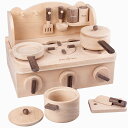 \期間限定★ポイント10倍/木製おもちゃ ミニキッチンセット ままごと ごっこ遊び キッチン セット 木のおもちゃ 木製おもちゃ ギフト用 プレゼント用 クリス...