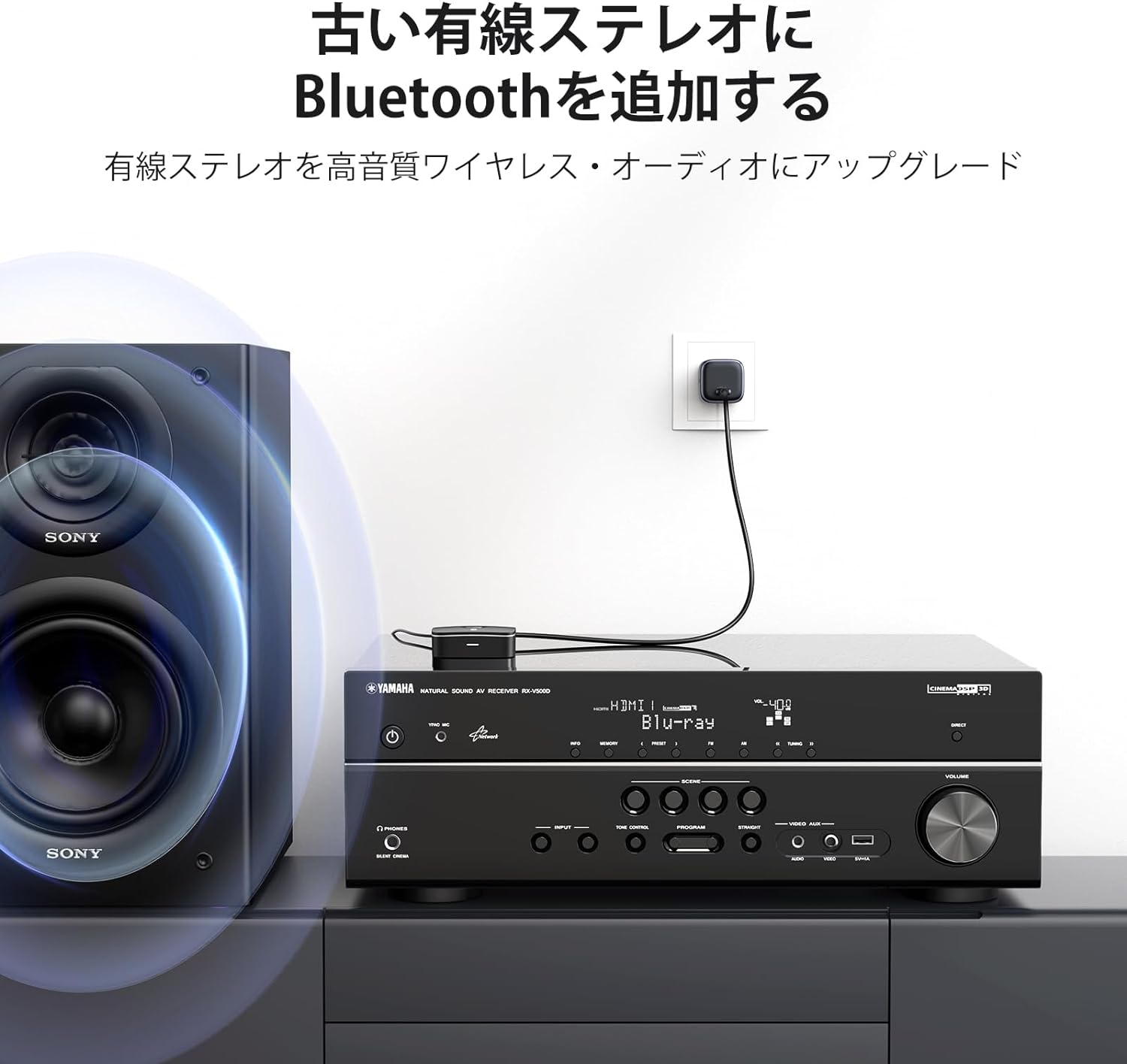 UGRRN Bluetooth 5.1 レシーバー ステレオレシーバー Bluetooth5.1 ホームステレオ...