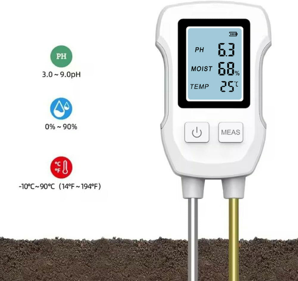 【マラソン限定 クーポン発行中】土壌測定器 土壌測定メーター 3in1 土壌 1台3役 土壌メーター pH/水分..