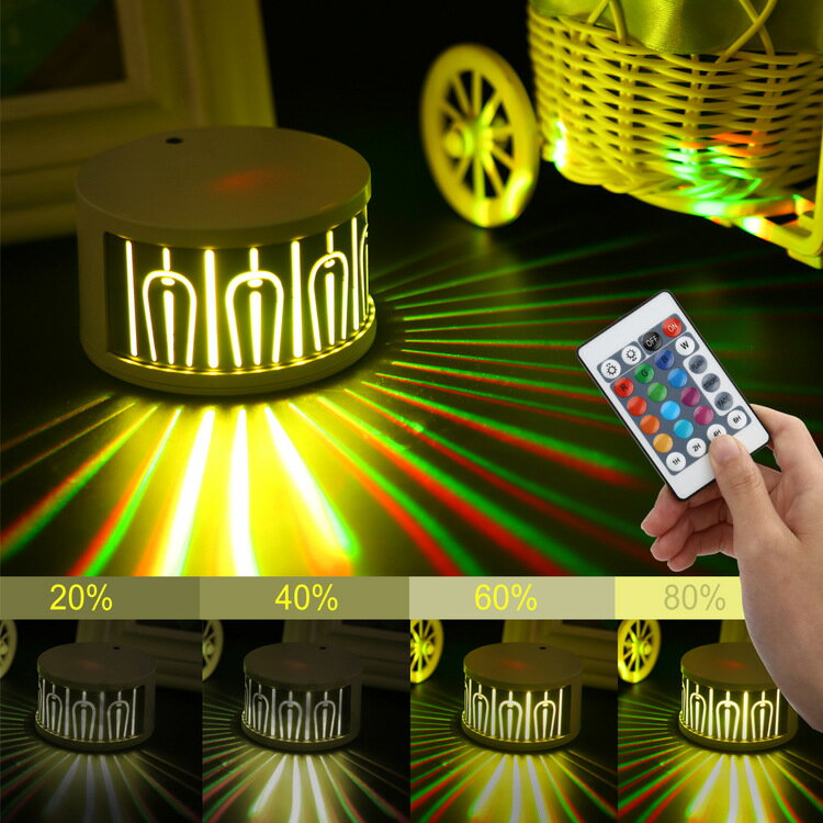 プロジェクターライト ベッドサイドランプ 投影ランプ LEDライト USB充電タイプ ギ...