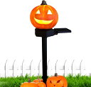ソーラー かぼちゃ ハロウィン 屋外 ソーラーライト ガーデニング おしゃれ カボチャ イルミネーション ライト 光センサー 庭園灯 芝生ランプ 自動点灯 芝生...