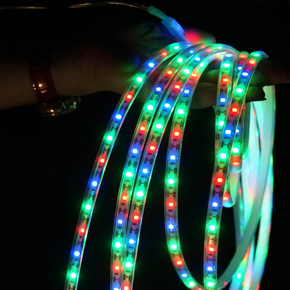 ソーラーライトストリップ ソーラー LED チューブライト 8パターン点灯 / リモコン付属 / クリアケーブル 屋外 防水 イルミネーション 間接照明 ロープライト 10m 3