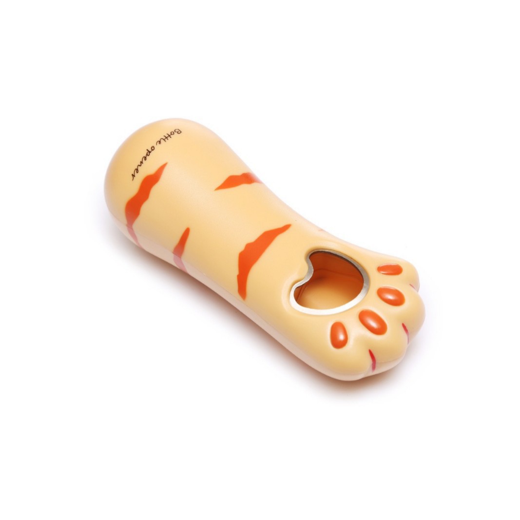 猫爪形状の手動ビールオープナー 軽量コンパクトで携帯便利 キーチェーン装着可 飲料ボトル栓抜き パー..