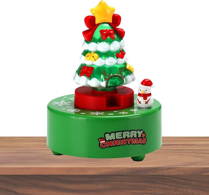 【お祭り気分】このクリスマスオルゴールでご自宅にホリデー気分を盛り上げましょう。回転する雪だるまやライトアップされるツリーなど、居心地の良いお祭りの雰囲気を演出するのに最適です 【絶妙な職人技】素晴らしい職人技と優れた素材で作られたこのクリ...